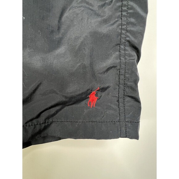 Polo Ralph Lauren Men's 2XL Tall 6" Inseam Black Mesh Lined Swim Trunks Shorts - Picture 2 of 10